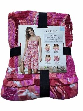Serra Convertible Dress Pink Large